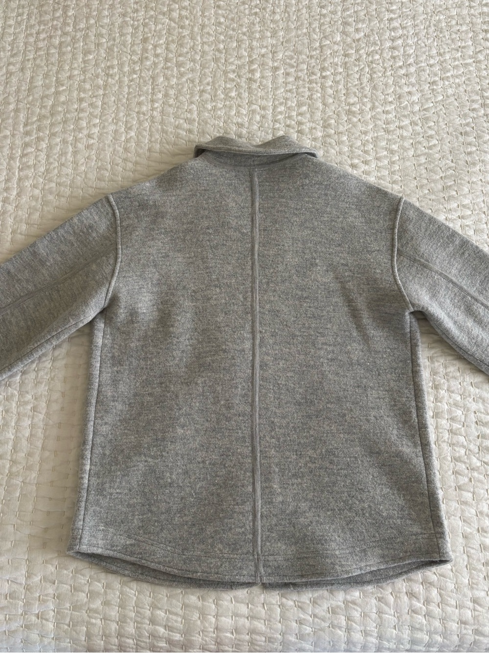 Madewell Boiled Wool Sweater Shirt Jacket Medium EUC - Picture 9 of 15